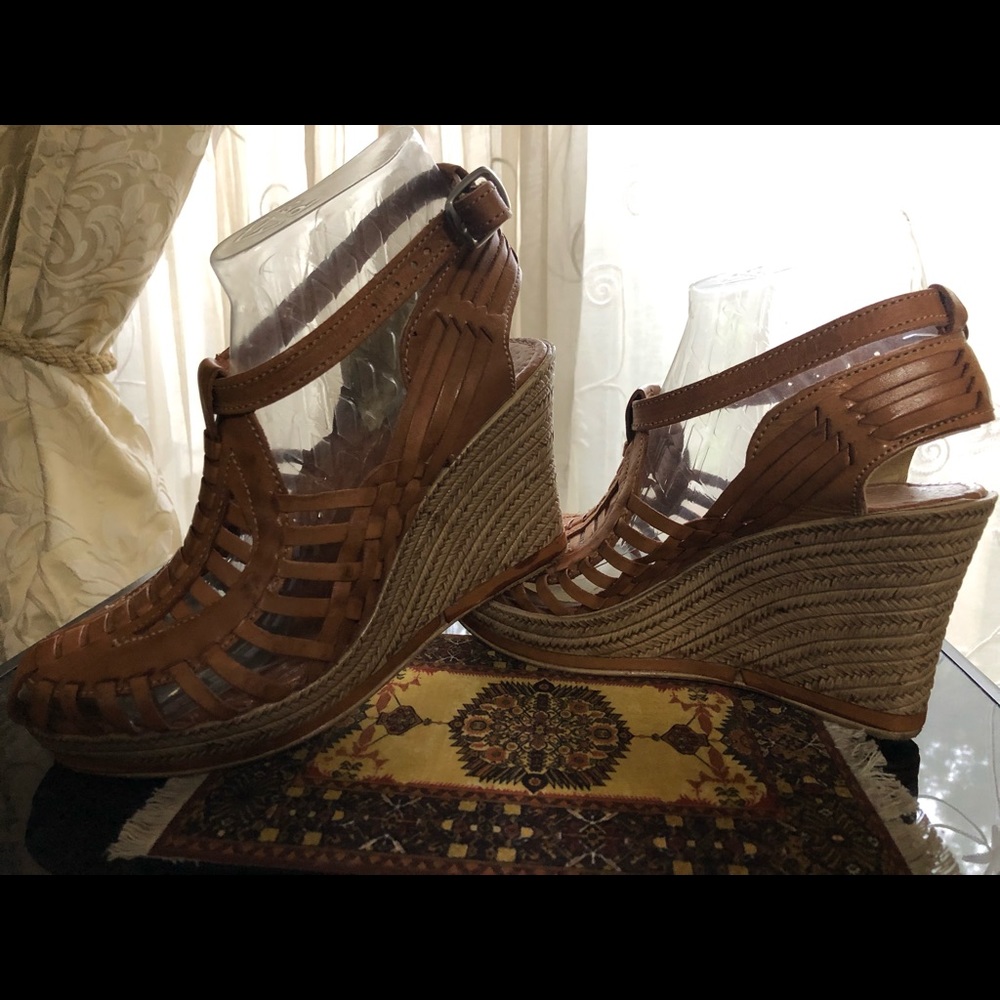 Genuine Leather Espadrille Sandals from Mexico
